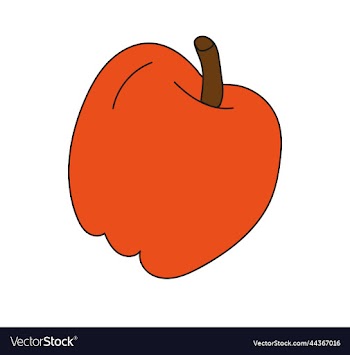 red apple fruit design icon