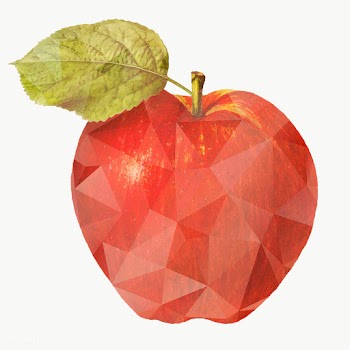 Red apple illustration crystal style | Free  transparent png - 2337061