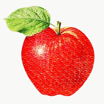 Red apple illustration paper craft style | Free  transparent png - 2337063