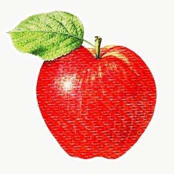 Red apple illustration paper craft style | Free  transparent png - 2337065