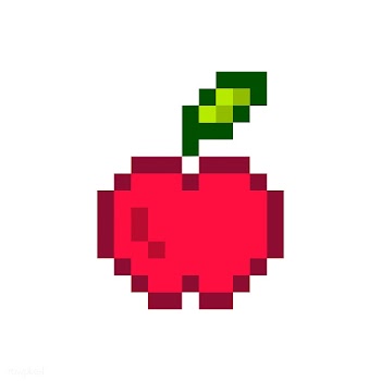Red apple pixelated fruit graphic | Free stock vector - 424979