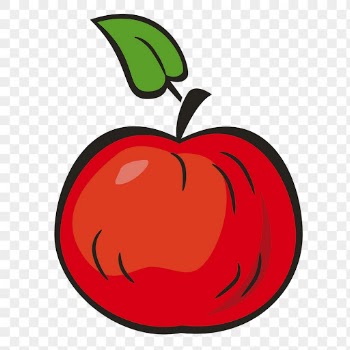 Red apple png cartoon drawing, | Free PNG - rawpixel