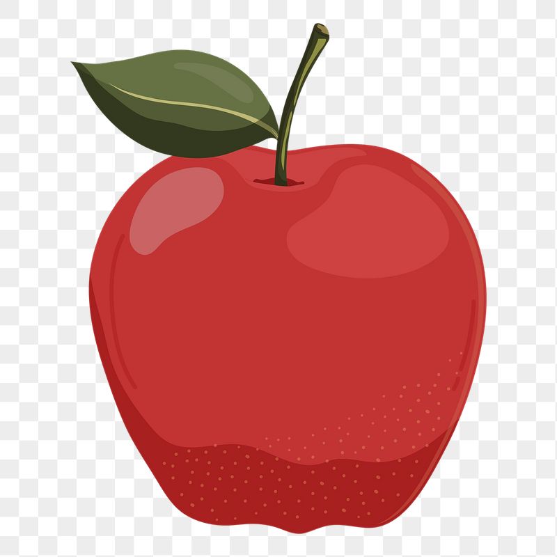Red apple png sticker, cute | Free PNG Illustration - rawpixel