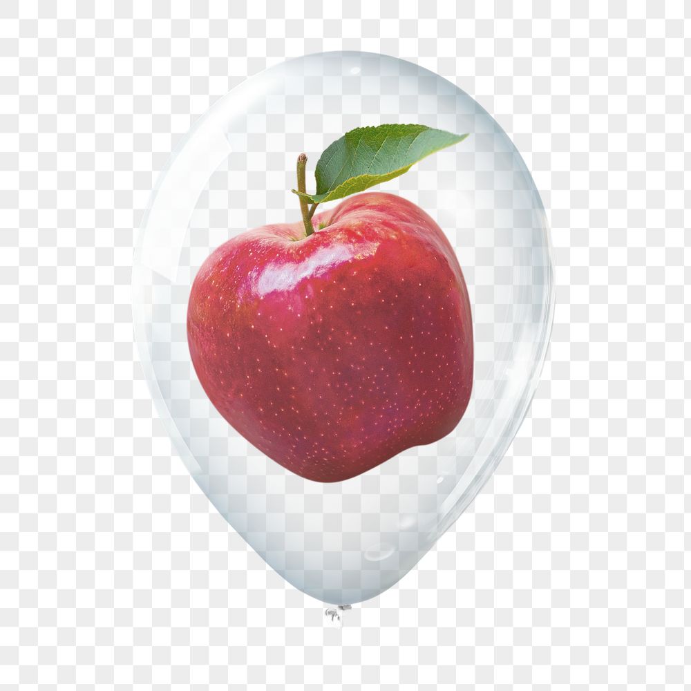 Red apple png sticker, food | Free PNG - rawpixel