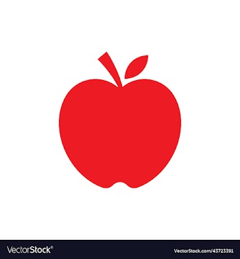 red apple solid icon