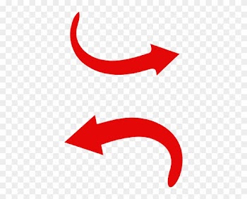 Red Arrow Curve Clip Art - Curved Red Arrow Png