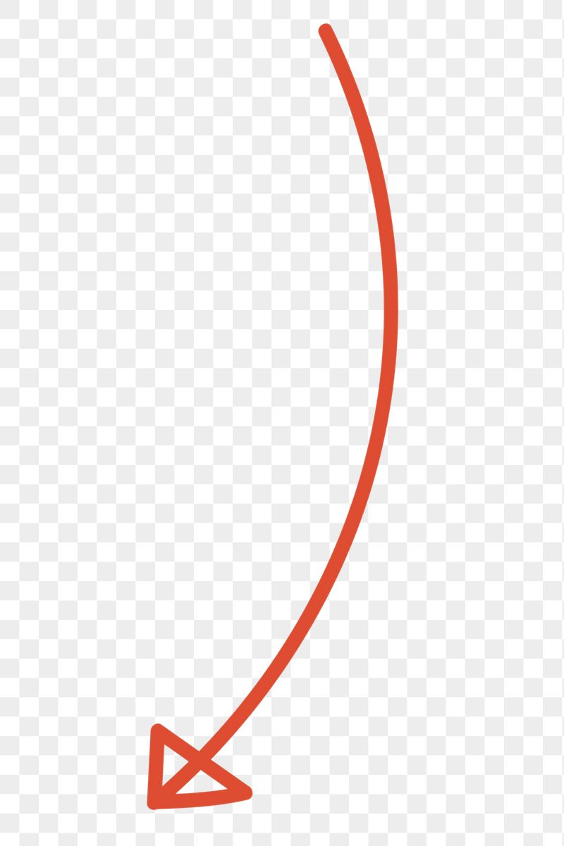 Red arrow png doodle sticker, | Free PNG - rawpixel
