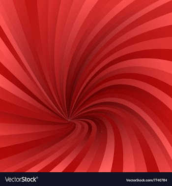 Red asymmetrical vortex design background vector image