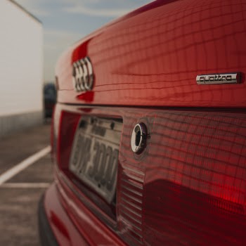 Red Audi Quatrro Car