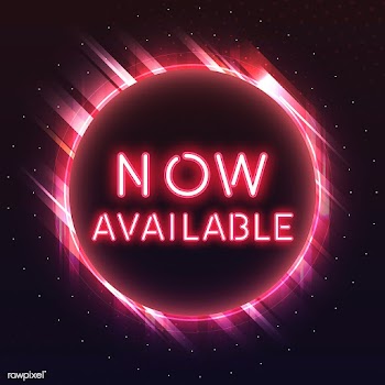 Red available now neon sign vector | Free stock vector - 535207