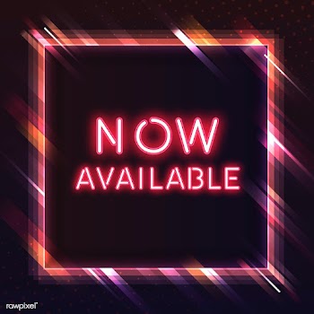 Red available now neon sign vector | Free stock vector - 535234