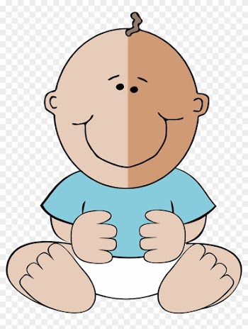 Red Baby Shower Clipart - Baby Boy Clip Art