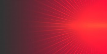 Red background with glowing rays coming out Free Vector