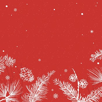 Red background with winter decoration vector | Free stock vector - 519134