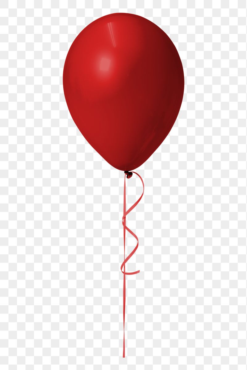 Red balloon png sticker, transparent | Free PNG - rawpixel