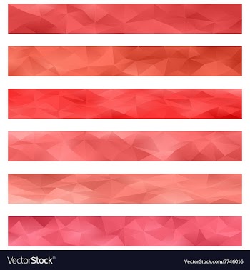 Red banner background set vector image