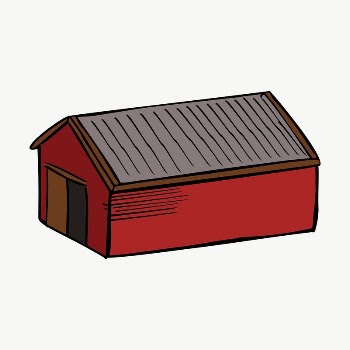 Red barn clipart, illustration vector. | Free Vector - rawpixel