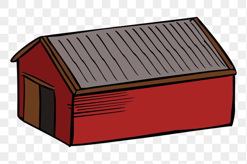Red barn png sticker, transparent | Free PNG - rawpixel