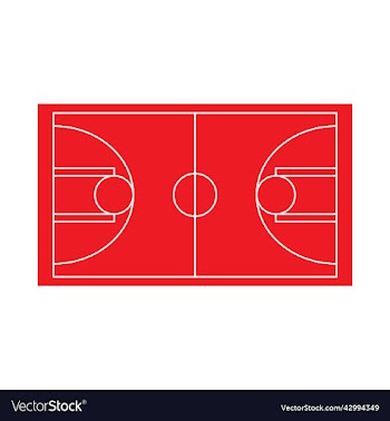 red basketball court icon