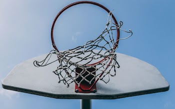 Red Basketball Hoop