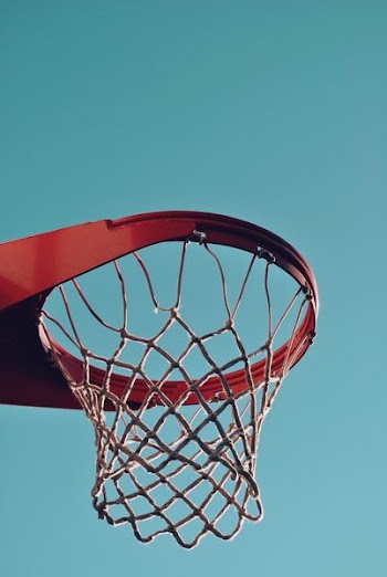 red basketball hoop
