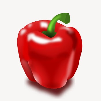 Red bell pepper clipart, illustration | Free Vector - rawpixel