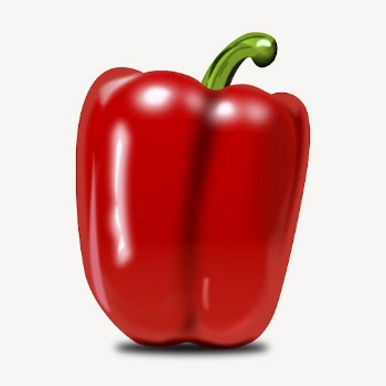 Red bell pepper clipart, vegetable | Free Vector - rawpixel