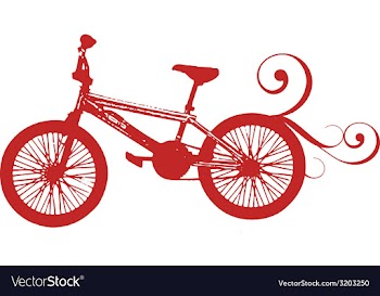 Red bikebike red bike red print bike print vector image