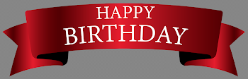 Red Birthday Banner PNG Clipart Image | Gallery Yopriceville - High ...