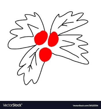 red black leaves christmas design