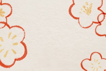 Red blossom background psd design space