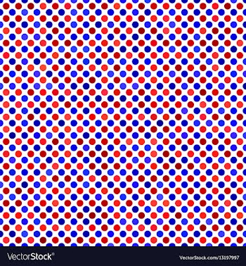 Red blue abstract dot pattern background vector image