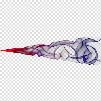 Red, blue, and gray horn illustration, Haze Fog Smoke, Smoke effect transparent background PNG clipart