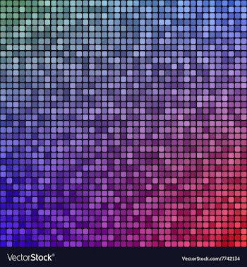 Red blue pixel mosaic design background vector image
