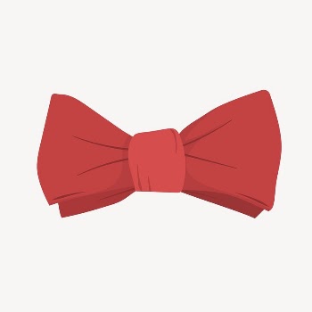 Red bow clipart, cute cartoon | Free PSD Illustration - rawpixel