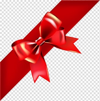 Red bow illustration, Ribbon Gift Red, Bow Red Deco transparent background PNG clipart
