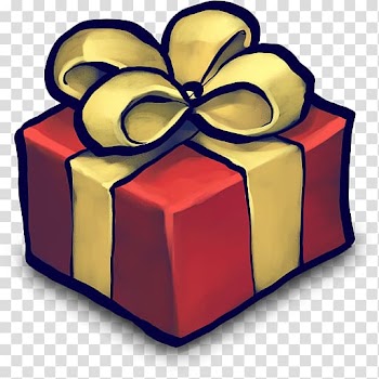 Red box with brown ribbon, Gift Decorative box Icon, gift,Gift,gift transparent background PNG clipart