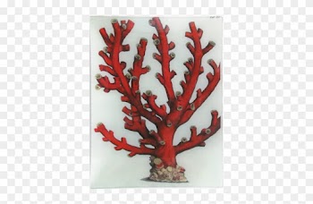 Red Branch Sea Coral - Art Print Coral Reef