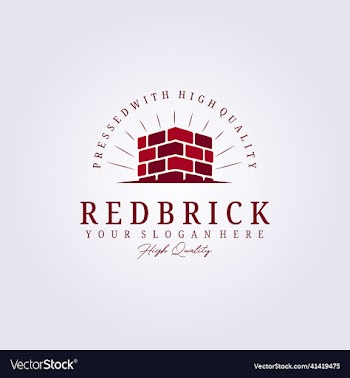 red brick pile and stack balance brick logo