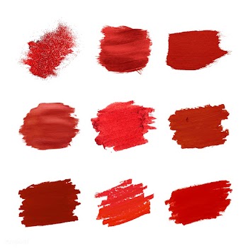 Red brush strokes collection | Free stock vector - 552331