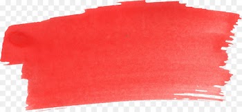 Red Brush Watercolor painting - brush stroke 