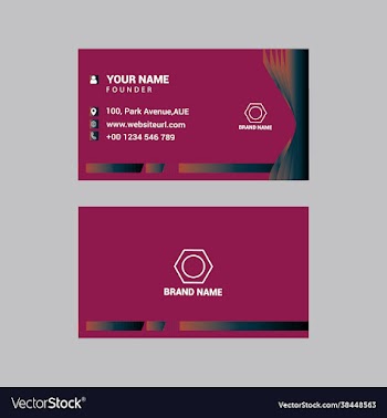 red business card templates