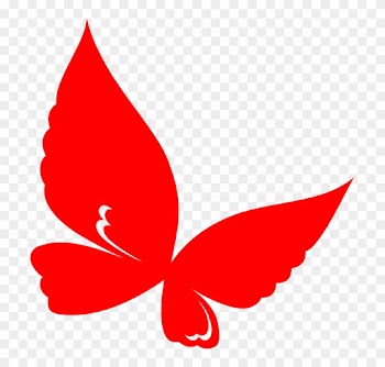 Red Butterfly Clipart