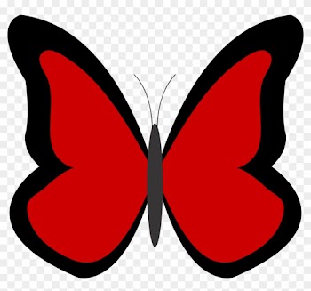 Red Butterfly Cliparts Free Download Clip Art - Butterfly Clip Art Red