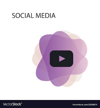 Red button video player social media youtube eps vector image