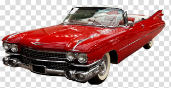 Red Cadillac PNG Image Background
