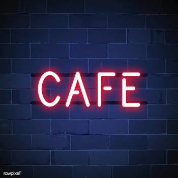 Red cafe neon sign vector | Free stock vector - 537643