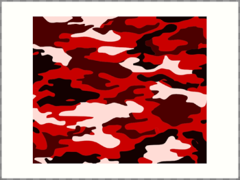 Red Camo" Art Print by ThinkingAboutIt | Redbubble
