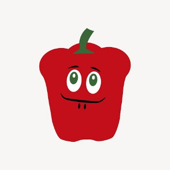 Red capsicum clipart, vegetable cartoon | Free Vector - rawpixel