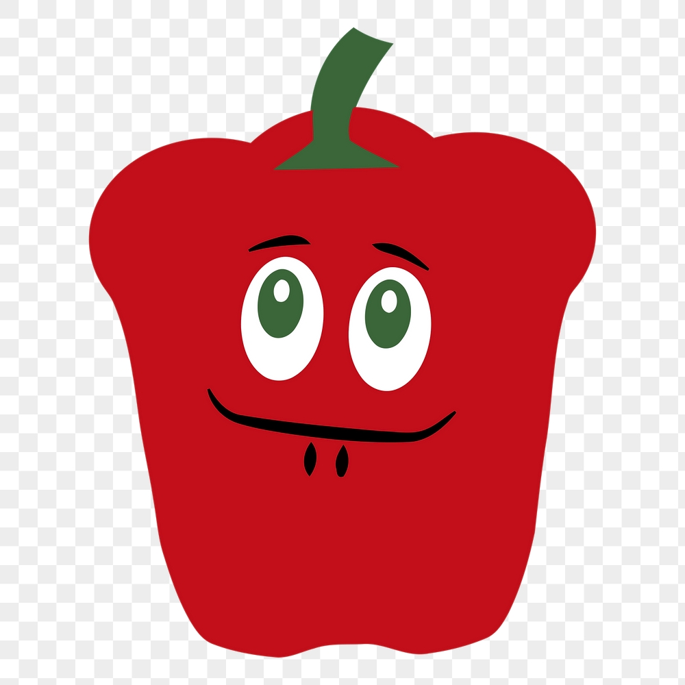 Red capsicum png sticker, vegetable | Free PNG - rawpixel